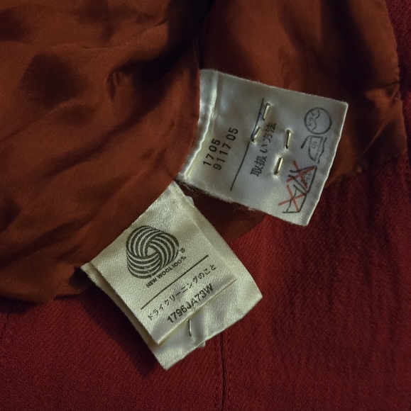 Vintage Thierry Mugler Red Wool Hourglass Blazer Jacket - Picture 15 of 16